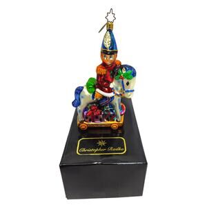 Christopher Radko Christmas Ornament Toy Soldier Riding Rocking Horse